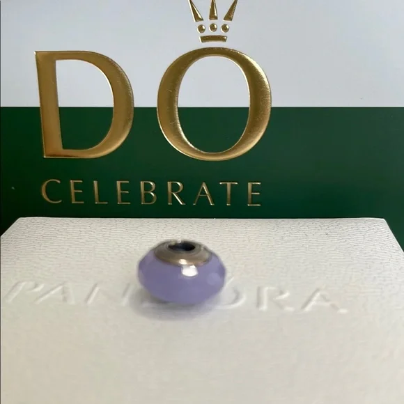 Pandora Murano Purple Faceted Charm Bead - Picture 4 of 4